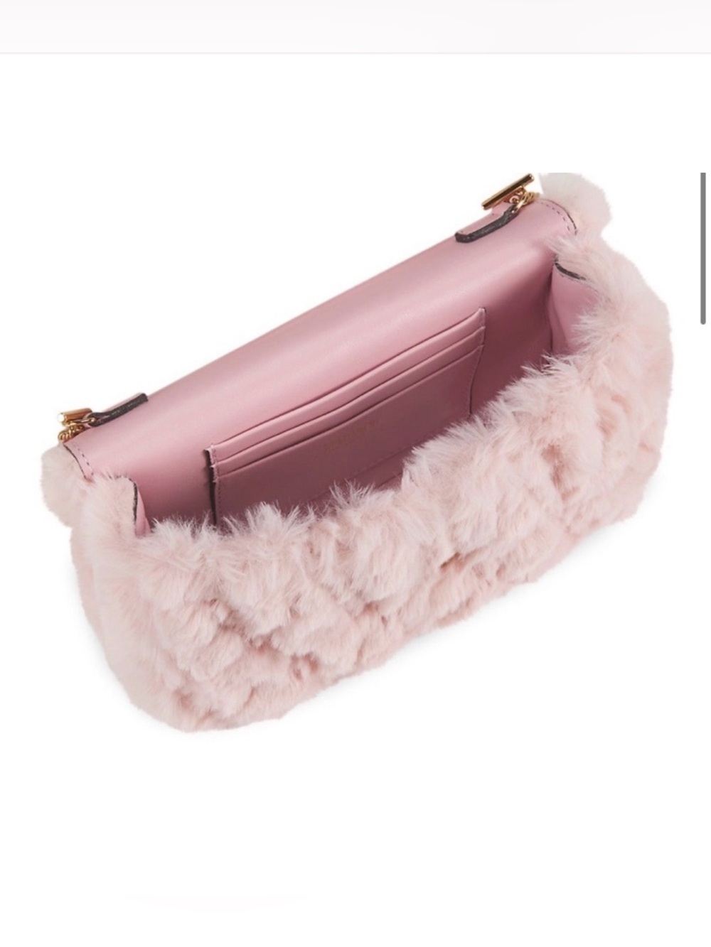VERSACE FAUX FUR MINI BAG in PINK - Picture 4 of 11